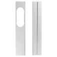 Lot de 2 déflecteurs de climatisation mobiles réglables en PVC, kit de glissière de fenêtre réglable