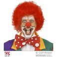 perruque clown rouge