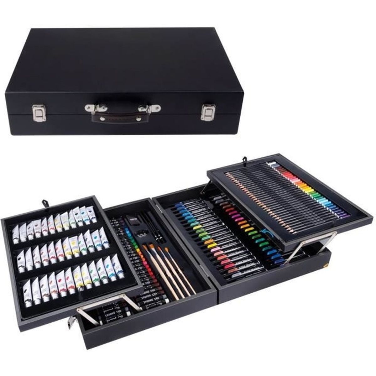 Kit de Peinture Premium Deluxe XXL 174 Pièces Set de dessin de