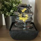 ARUM Fontaine d'intérieur de table LED ROCKFALL