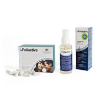 Capsules Foliactive 1X60 et Spray Foliactive X1 pour prévenir la chute des cheveux
