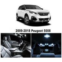 Peugeot 5008 Pack LED ampoules eclairage intérieur Blanc 6000K