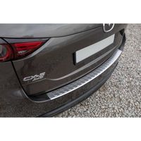 Adapté protection de seuil de coffre pour Mazda CX-5 II année 2017- [Argent brossé]