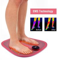 9 vitesses USB Recharge physiothérapie revitalisante pédicure masseur Pad pied vibrateur sans fil stimulateur musculaire pied ta
