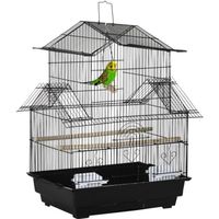 Cage à oiseaux design maison  50x41x63cm Noir