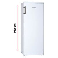 RADIOLA - RAUP240W - Réfrigérateur 1 porte - 237 litres - Froid statique - Dégivrage automatique - 5 clayettes verre - Blanc
