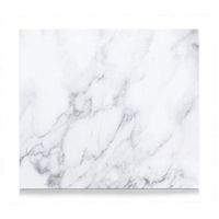 Zeller ` Crédence Feux ``Marbre, verre, blanc, 56x 50x 1cm - 26313