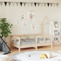 Zerodis Cadre de lit pour enfant 70x140 cm bois de pin massif 95003