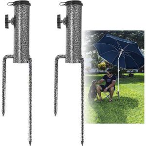 Kit Bouchons Trou Parasol - Pour Mât ≤ 42 Mm & Table Verre Trempé (trou 50-52 Mm), Réduit Balancement