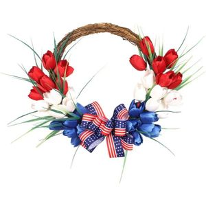 Couronne De Lavande Artificielle 45,7 Cm - Décoration Porte Printanière Et Saint-Valentin Pour Intérieur Extérieur