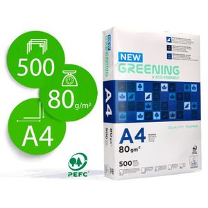 PAPIER IMPRIMANTE Papier liderpapel multifonction greening a4 80g ha