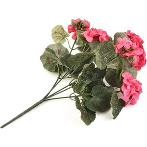 FLEUR ARTIFICIELLE Géranium Artificiel Rouge Et Rose - Plantes Artifi