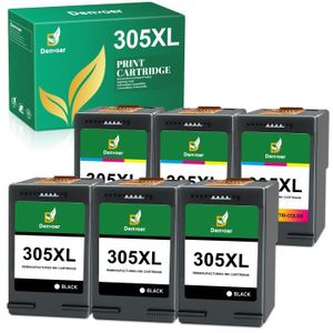 Pack compatible HP 305XL (3YM62AE/3YM63AE) noir et couleur