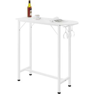 Table haute de bar pliante 110x80cm résine blanc INNOVA pas cher 