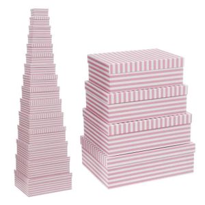 Collection Lot de 2 boîtes de Rangement en Carton, Multicolore, 50 x 39 x  24 cm A220 - Cdiscount Maison