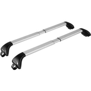Barres de toit Porte bagage Aluminium Noir pour Nissan Qashqai 2 à partir de 2009 TUV ABE