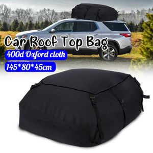 134*95*45cm Coffre De Toit Voiture Souple Etanche Noir Anti Pluie Valise De Toit pour Voyager Facile /à Installer Les Porte-Bagages Doux sur Le Toit Fonctionne 20 Pieds Cubes Sac De Toit De Voiture