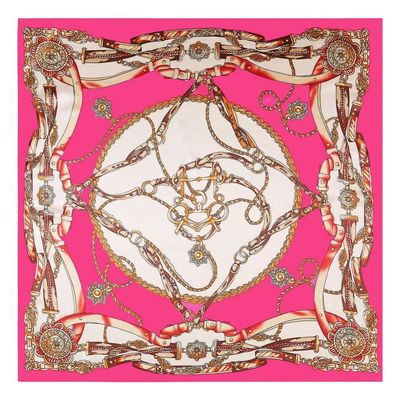 Foulard Carré Léger En Faux Soie 60x60 Cm - Pour Femme, Déco, Accessoire Mode - Multi-occasions
