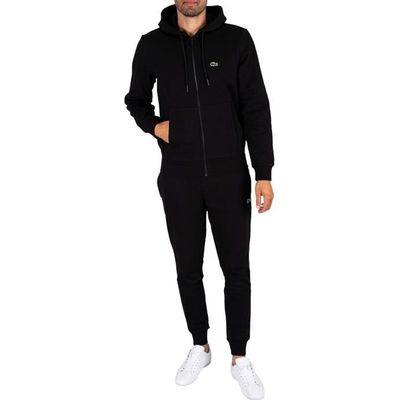 Lacoste Pour des hommes Survetement a capuche zippe Noir Noir Cdiscount Pret a Porter