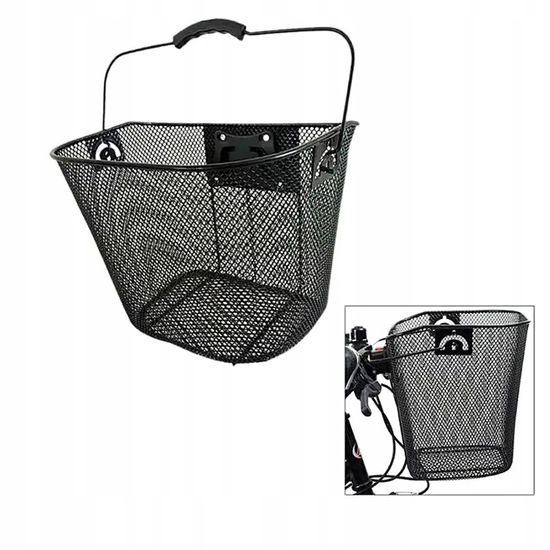 Grand Panier Arrière En Métal Pour Vélo Adulte – Fixation Rapide, Capacité Généreuse, Pour Courses, Sacs, Animaux De Compagnie