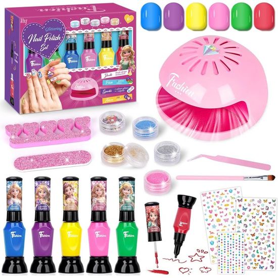 Coiffret Vernis à Ongles Enfant 6 Couleurs Non Toxique, Élimable à l — free download