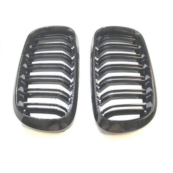 Grille Pare-chocs Avant Gauche+droite Pour Seat Cordoba 6L 2002-2009 - Noir Brillant, ABS, Remplacement Direct
