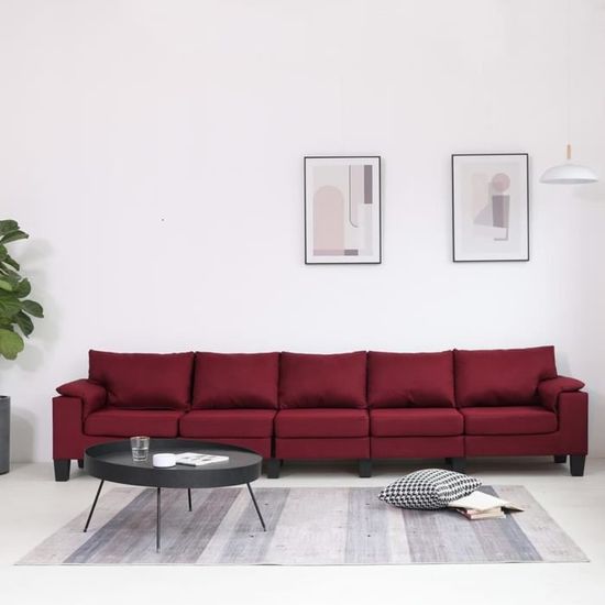 🐥3159Canapé droit fixe à 5 places confortable scandinave Canapé d'angle Canapé relax 310 x 70 x 75 cmCanapé de relaxation moderne