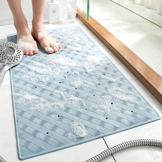 TWBEST Tapis de Baignoire,Tapis de Baignoire Antidérapant, Extra Long Tapis de Bain Lavable en TWBEST Tapis de Baignoire,Tapis de Baignoire Antidérapant, Extra Long Tapis de Bain Lavable en
