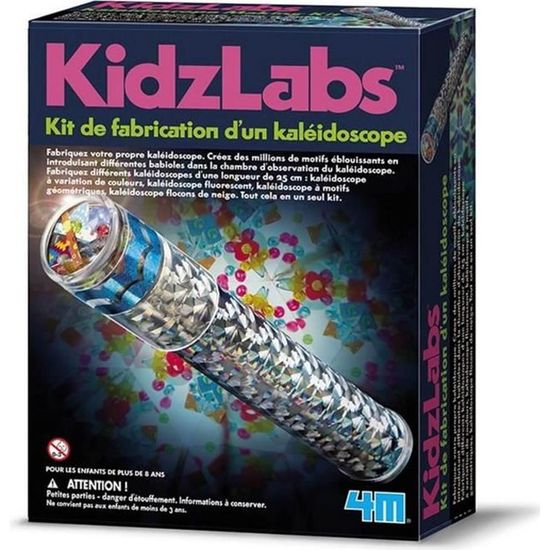 Kit de fabrication d'un kaléidoscope - 4M - Coloris Unique - Enfant - A partir de 6 ans - Mixte