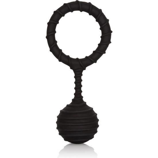 Anneau Pénien Tri-anneau Calexotics En Silicone Noir - Avec Un Cadeau Surprise Inclus !