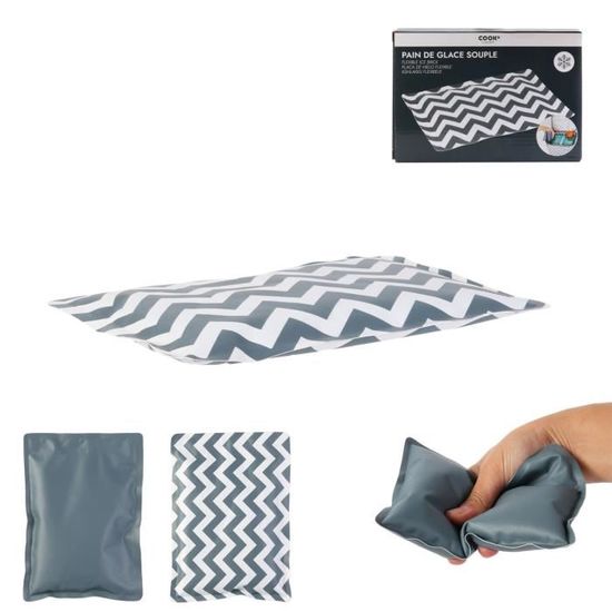3 Pains De Glace Réutilisables 100ml - Les Colis Noirs - Pour Glacière, Sac Isotherme - Multicolore