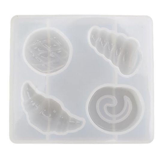 Moule En Silicone Pour Fondant Forme Ancre, Gouvernail, Bouée, Planche De Surf - 7,5x7,5 Cm | Pour Décoration Gâteaux, Chocolat, Pâte Polymère