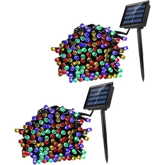 Guirlandes Solaires Sur Piquets – Lot De 6, étanches IP44, Hauteur 47 Cm, Pour Jardin, Allée, Noël Et Halloween