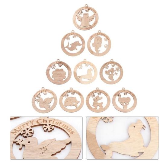 10 Pcs Pendentifs Noël Grinch Acrylique Double Face - Décorations Sapin Suspendues Mignonnes - Idée Cadeau Fêtes