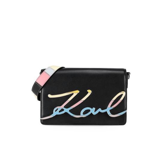 SAC BANDOULI RE K SIGNATURE NOIR KARL LAGERFELD Cdiscount