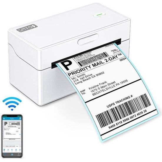Imprimante d'étiquettes thermique directe commerciale 4 × 6 pour les colis d'expédition,  prise en charge de la connexion BT - Cdiscount Informatique