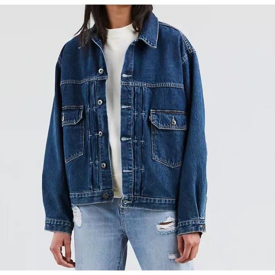 Veste En Jean Levi's Bleue Classique - Taille S, état 'Comme Neuf'
