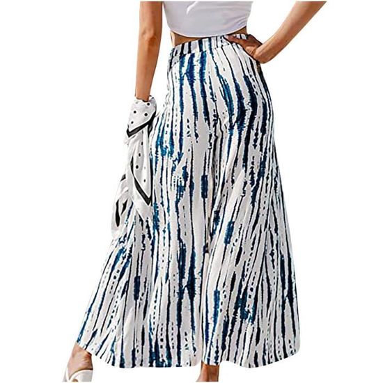 Jupe-short (skort) Femme Grande Taille - Mousseline Noir, Jambes Larges, Coulisse - Neuf