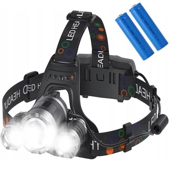 3600LM CREE XM-L T6 3LED Phare Lampe Frontale Lumière Poche 4 Modes
