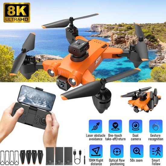 Drone Quadricoptère GT3, 8K : Prenez de la hauteur et capturez vos meilleurs moments
