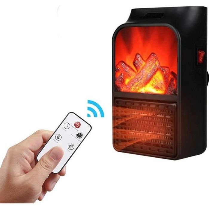 Lampe de Chauffage de cuisinière électrique portative portative Libre LED Effet de Flamme Journal cheminée décor à la Maison po A177