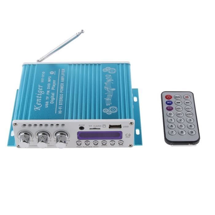 Transmetteurs FM WINGONEER Mini Bluetooth Salut-Fi Stereo Audio AMP Amplificateur Basse Booster MP4 12V soutien FM - MP3 43813