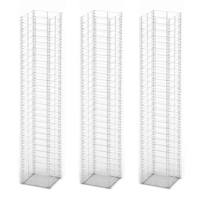 Magnifique - Jeu de panier de gabion 3 pcs JARDIN CLÔTURE - GRILLAGE-Fil galvanisé 25 x 25 x 150 cm classique💎5113