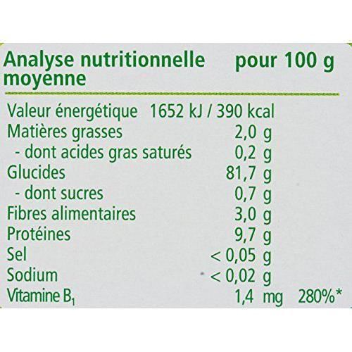 Hipp Biologique 100% Céréales Mes Premières Céréale dès 4/6 mois - 6 paquets de 250 g