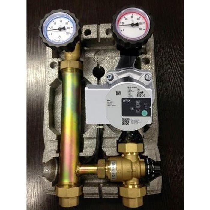 Module hydraulique à mélange Wilo 25-60 pour le chauffage par le sol
