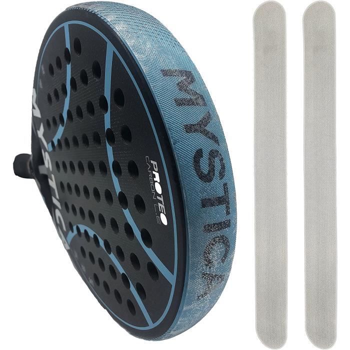 Lot de 2 protections pour raquette de padel transparent rugueux Ruban de protection pour raquette de padel multigranulés Prot