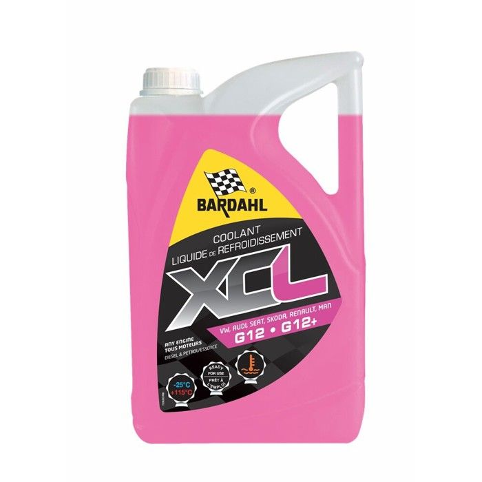 Liquide de refroidissement rose, G12/G12+, 5L - Bardahl