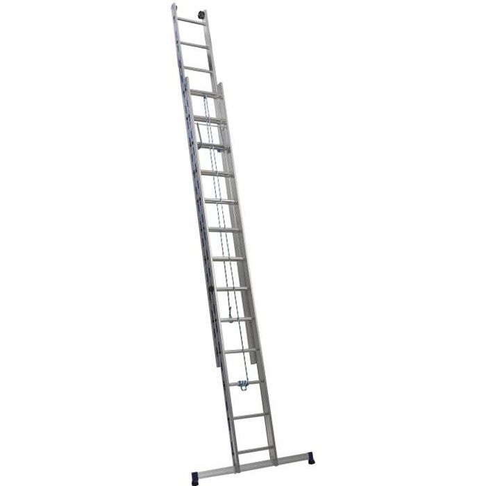CENTAURE Échelle coulissante à corde 2 plans KC2 PRO - 3,7 m / 6,3 m - 2 x 13 barreaux