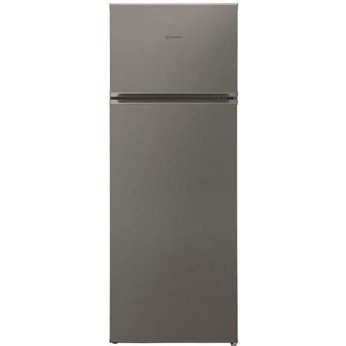INDESIT I55TM4110X1 - Réfrigérateur congélateur haut - 213L (171 + 42) - Froid Statique - A+ - L 54 cm x H 144 cm - Inox