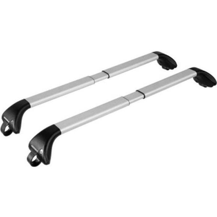 Barres de toit pour Nissan QASHQAI 2014-2017 avec rails surélevés